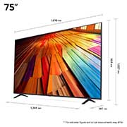 LG 75 tommer LG UHD AI UT80 4K Smart TV 2024, 75UT80006LA