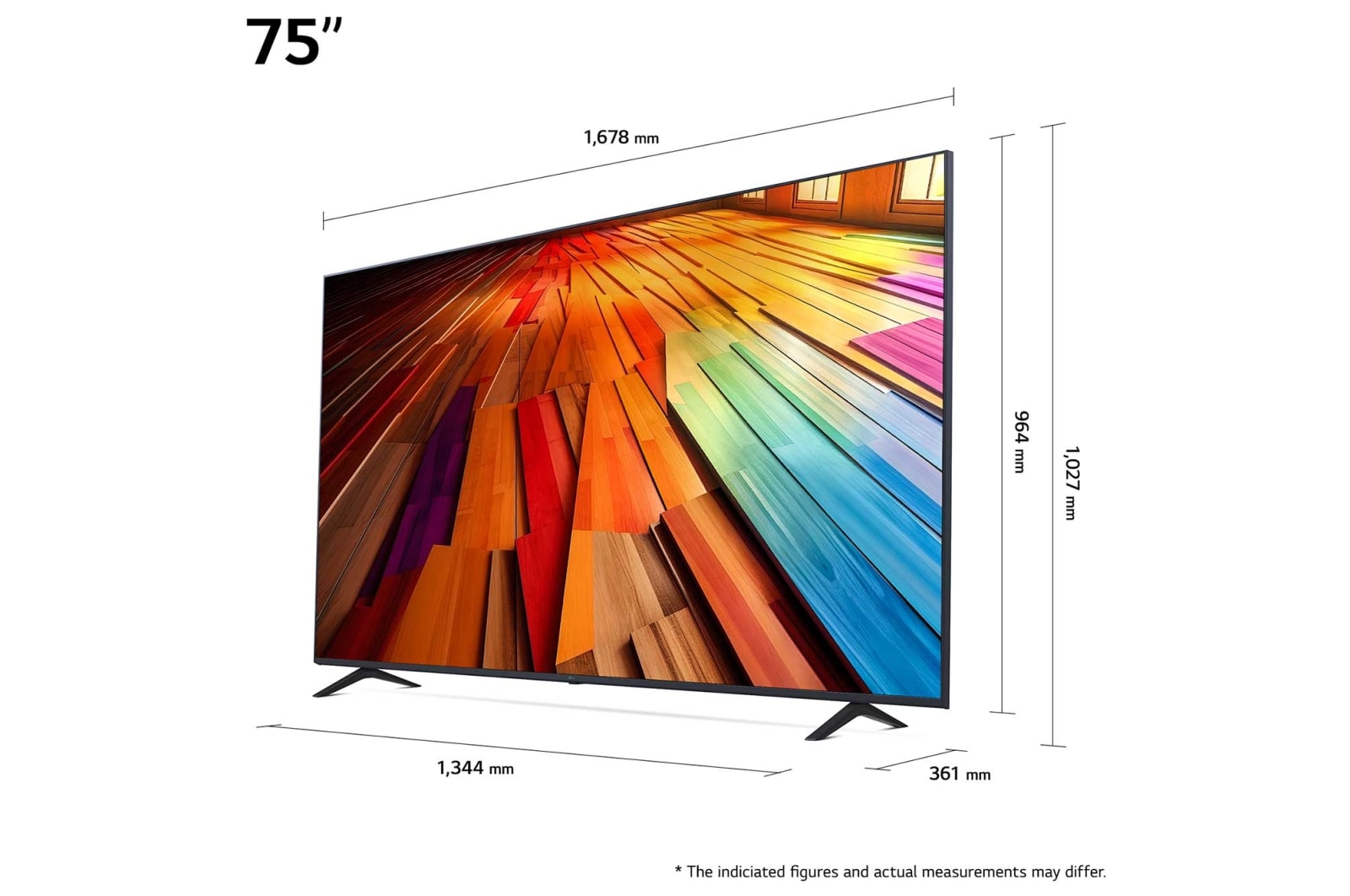 LG 75 tommer LG UHD AI UT80 4K Smart TV 2024, 75UT80006LA