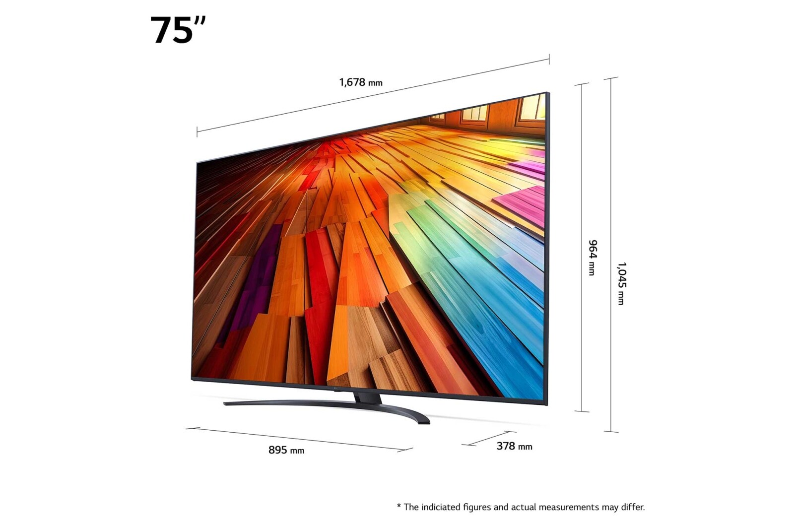 LG 75 tommer LG UHD AI UT81 4K Smart TV 2024, 75UT81006LA