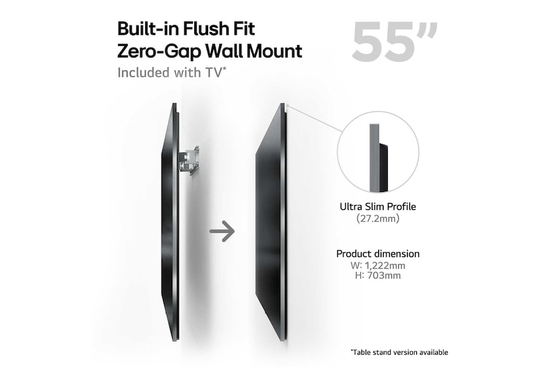 LG 55" OLED evo AI G4 - 4K TV (2024), OLED55G45LW