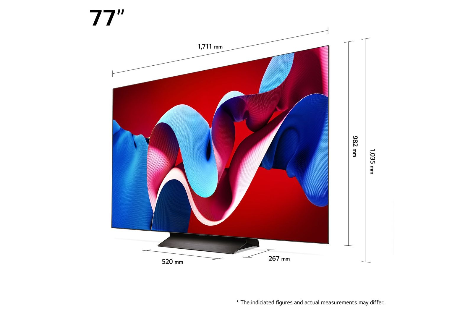 LG 77" OLED evo AI C4 - 4K TV (2024), OLED77C44LA