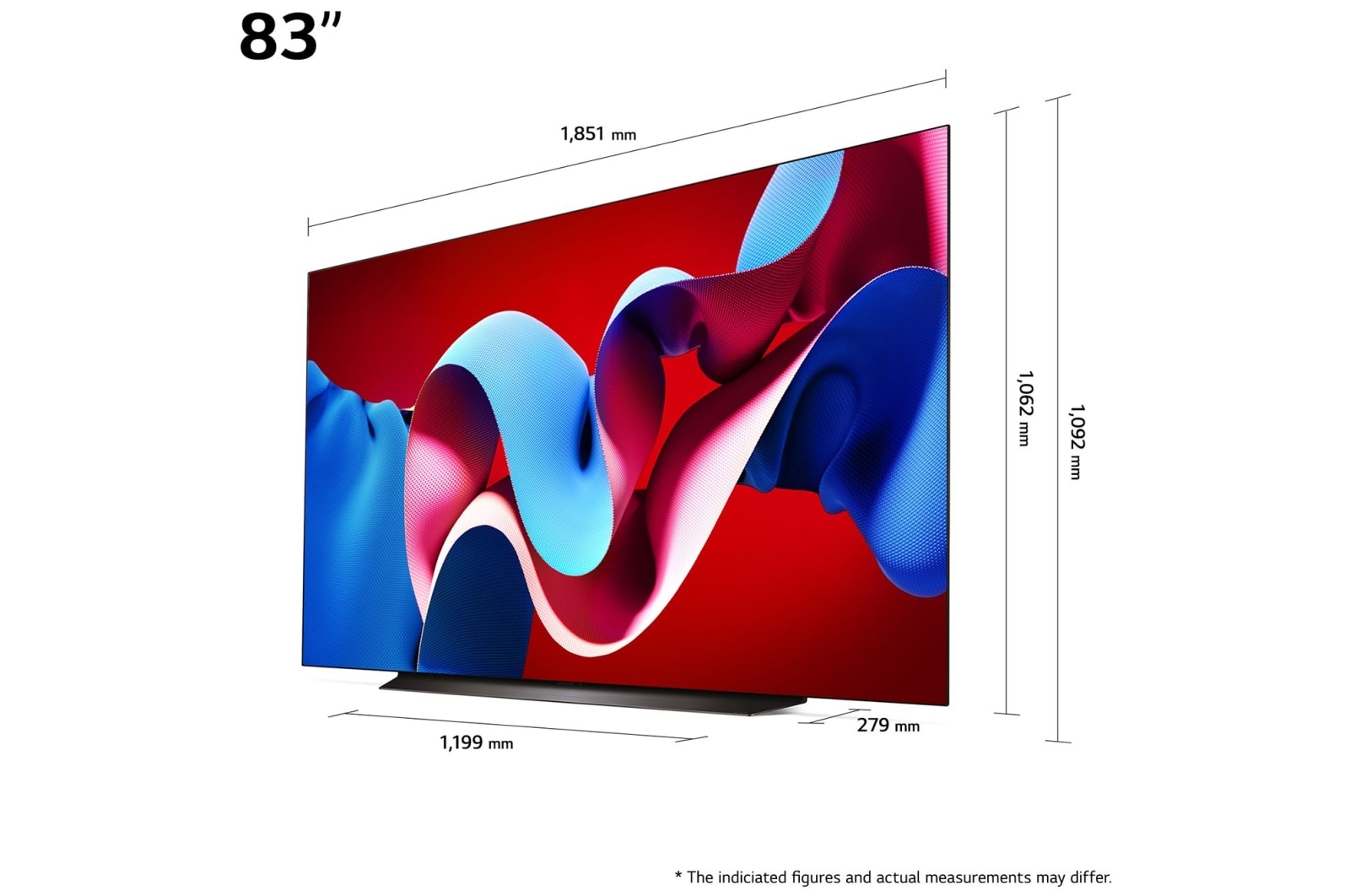 LG 83" OLED evo AI C4 - 4K TV (2024), OLED83C44LA