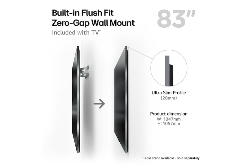 LG 83" OLED evo AI G4 - 4K TV (2024), OLED83G45LW