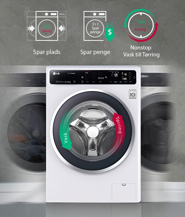Vask og tørring i samme maskine1