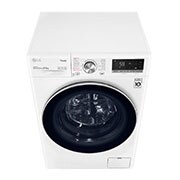 LG 8 kg / 6 kg Kombineret vaskemaskine/tørretumbler(Hvid) - Steam, Energiklasse E, AI DD™, Smart Diagnosis™ med Wi-Fi, CV50T6S2E