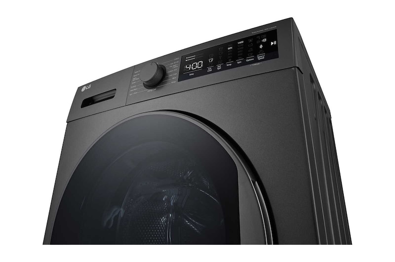 LG 9kg Vaskemaskin(Sort), Energiklasse A, Steam™, F4T2VYM1S