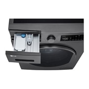 LG 9kg Vaskemaskin(Sort), Energiklasse A, Steam™, F4T2VYM1S