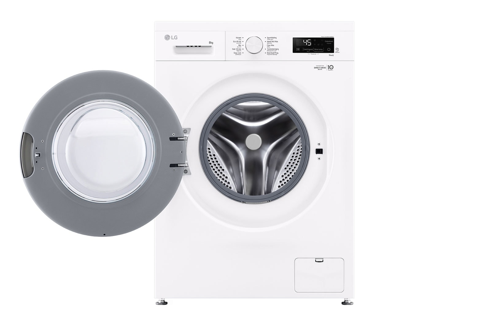 LG 8 kg Vaskemaskin(Essence White) - Steam, Energiklasse A, 6 Motion DD, Smart Diagnosis™ med Wi-Fi, F4X1008NWH