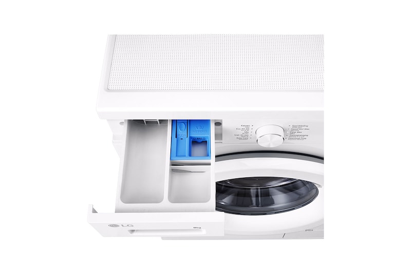LG 8 kg Vaskemaskin(Essence White) - Steam, Energiklasse A, 6 Motion DD, Smart Diagnosis™ med Wi-Fi, F4X1008NWH