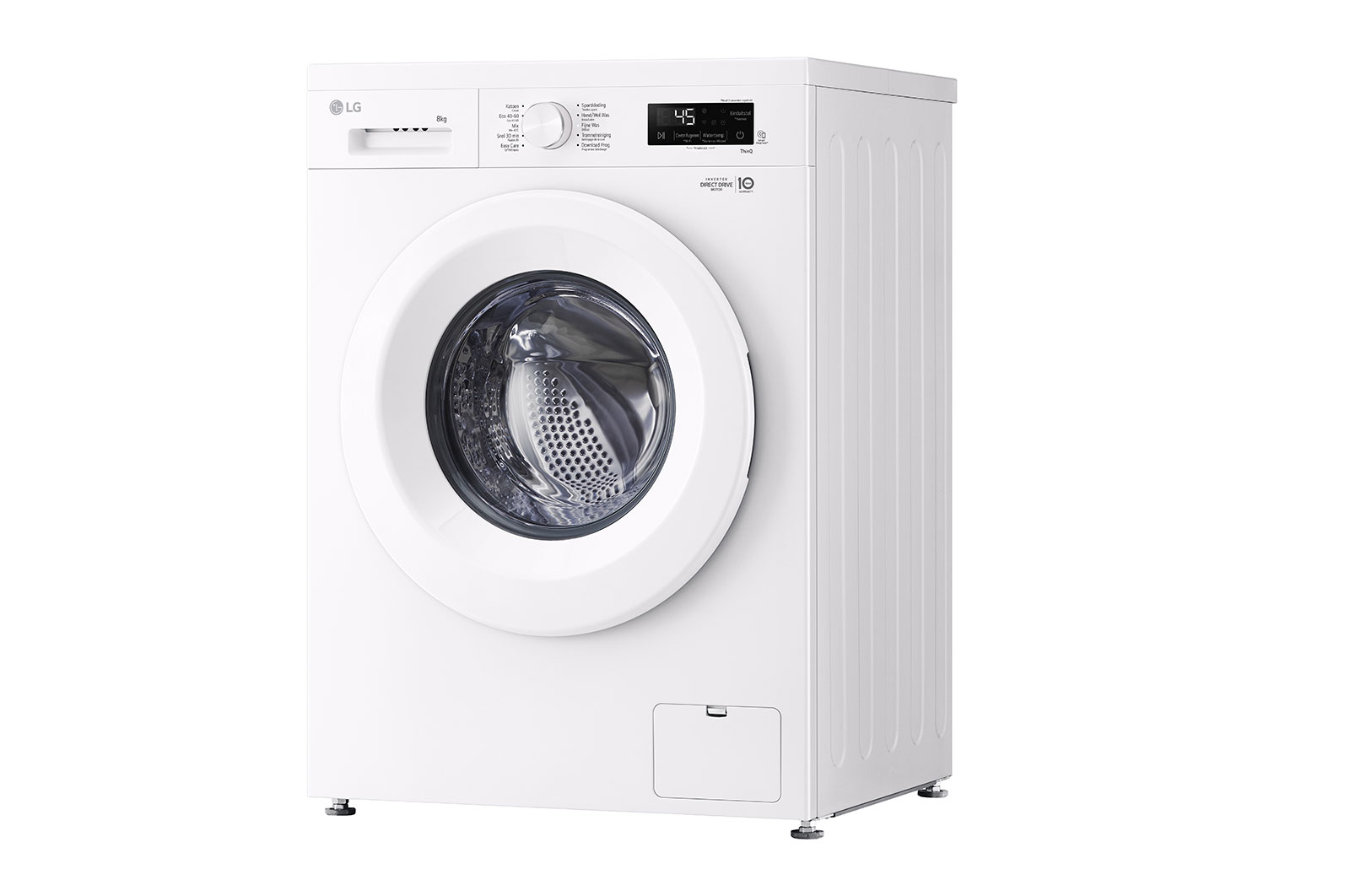 LG 8 kg Vaskemaskin(Essence White) - Steam, Energiklasse A, 6 Motion DD, Smart Diagnosis™ med Wi-Fi, F4X1008NWH