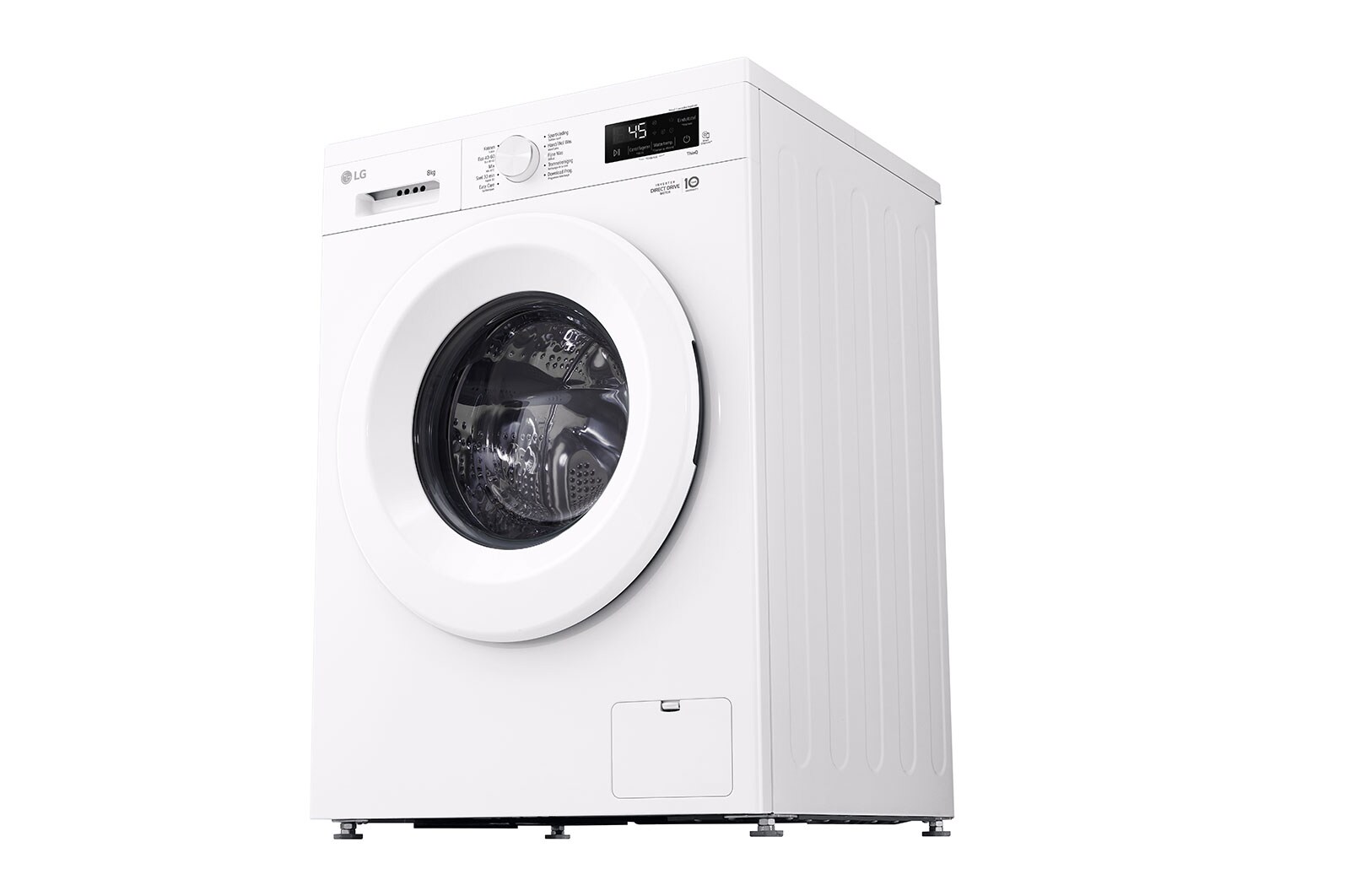 LG 8 kg Vaskemaskin(Essence White) - Steam, Energiklasse A, 6 Motion DD, Smart Diagnosis™ med Wi-Fi, F4X1008NWH