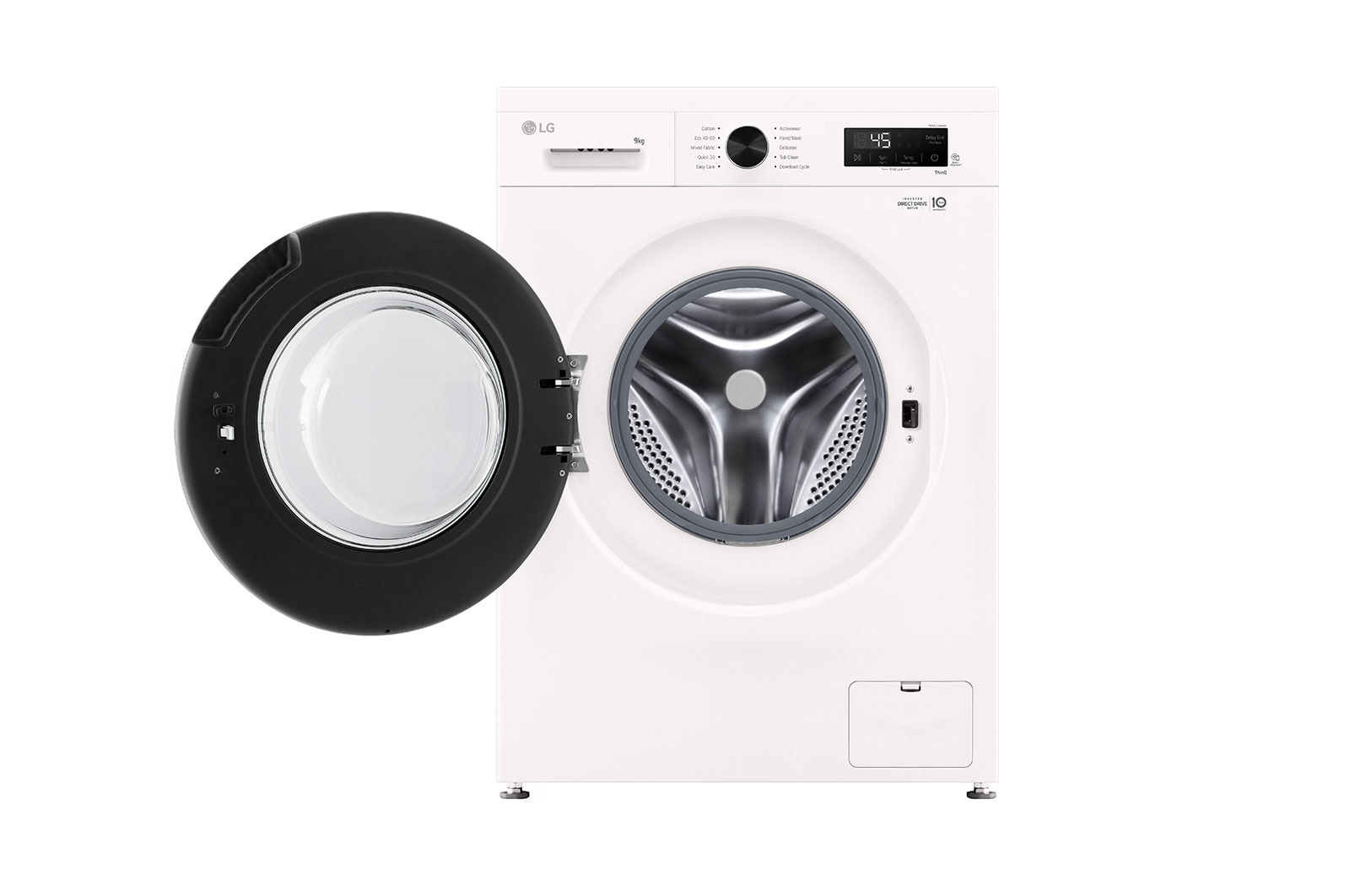 LG 9 kg Vaskemaskin(Hvid)- Steam, Energiklasse A, 6 Motion DD, Smart Diagnosis™ med Wi-Fi, F4X1009NWB