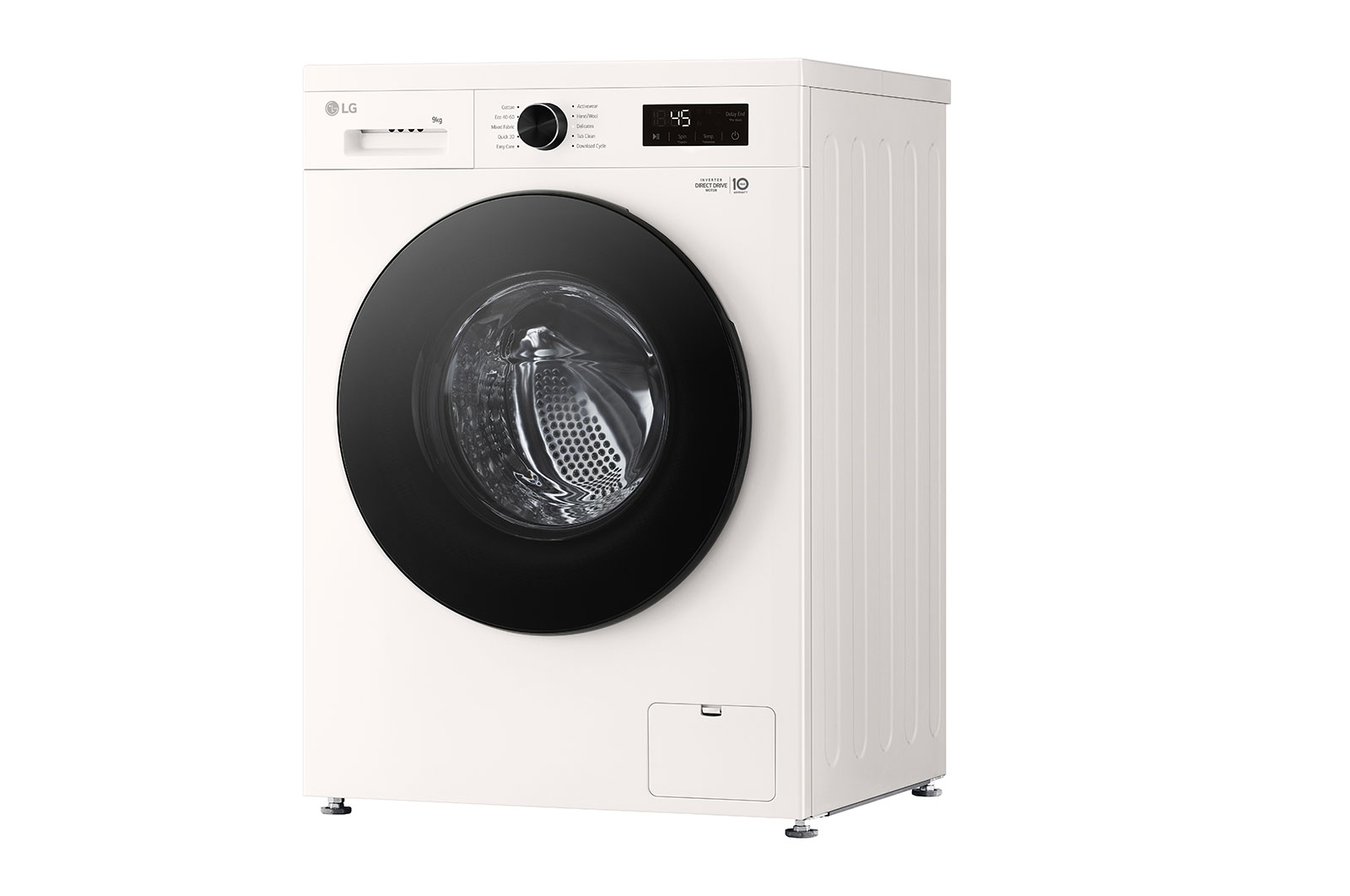 LG 9 kg Vaskemaskin(Hvid)- Steam, Energiklasse A, 6 Motion DD, Smart Diagnosis™ med Wi-Fi, F4X1009NWB