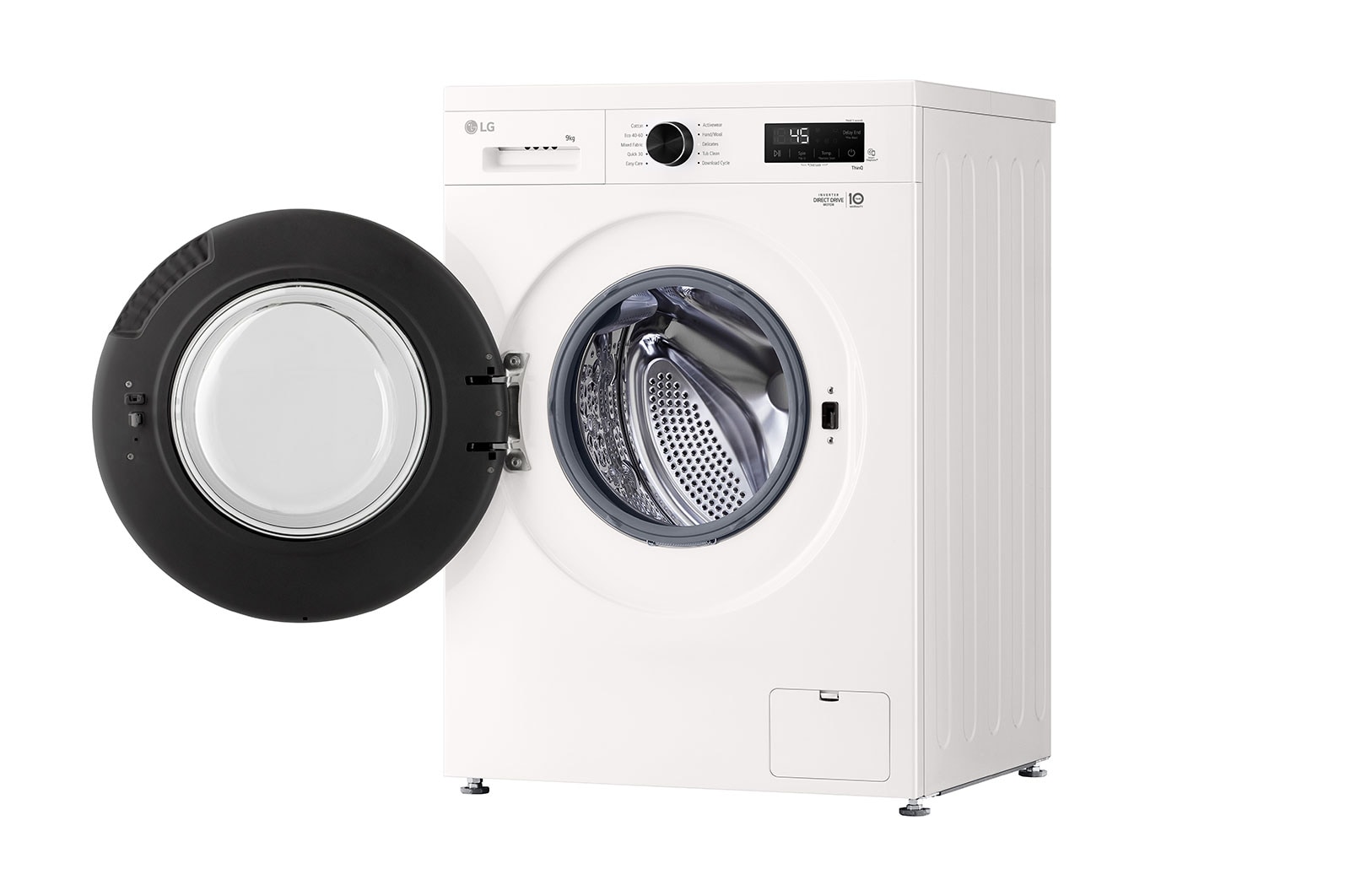 LG 9 kg Vaskemaskin(Hvid)- Steam, Energiklasse A, 6 Motion DD, Smart Diagnosis™ med Wi-Fi, F4X1009NWB