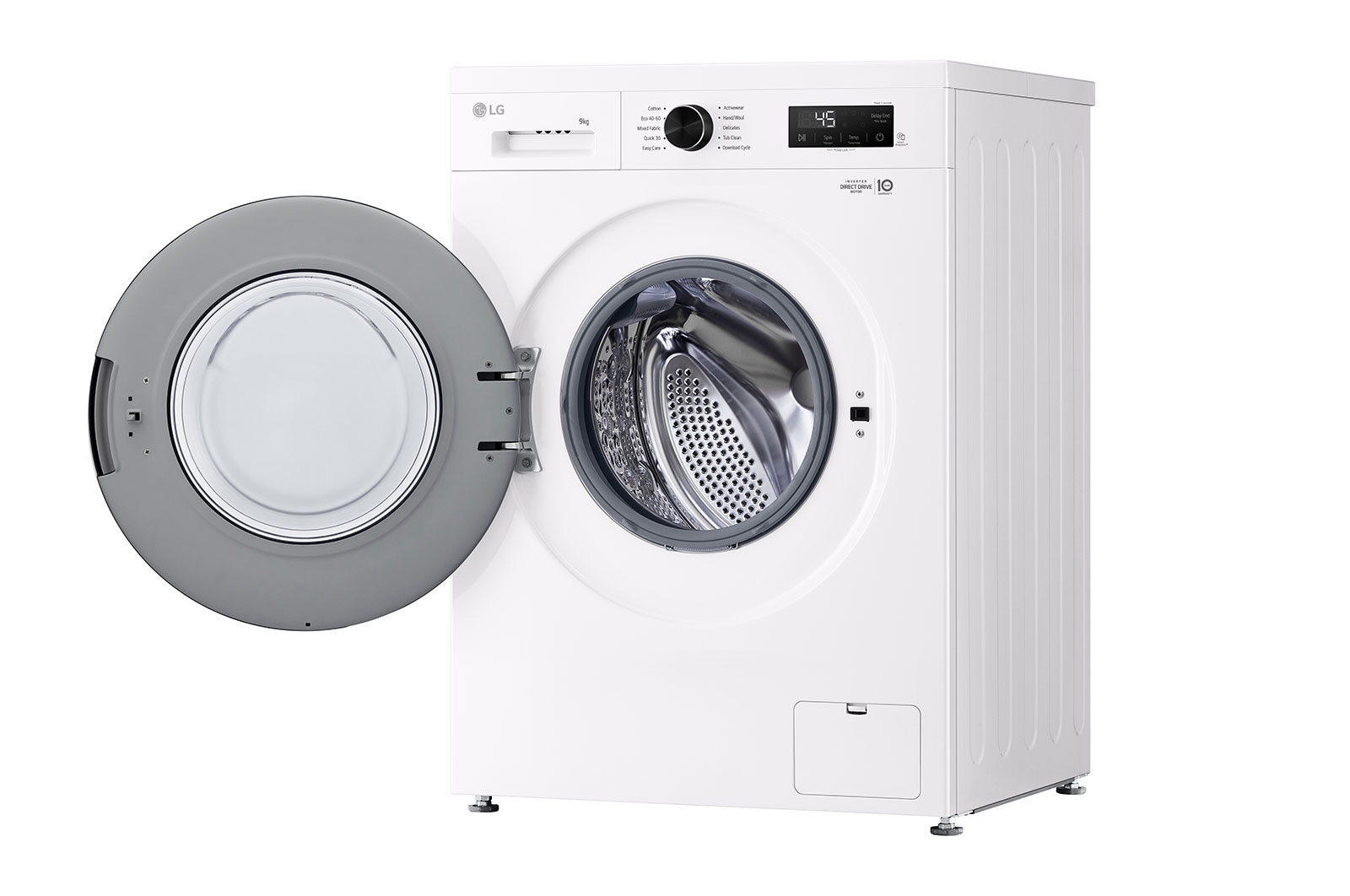LG 9 kg Vaskemaskin(Essence White)- Steam, Energiklasse A, 6 Motion DD, Smart Diagnosis™ med Wi-Fi, F4X1009NWK