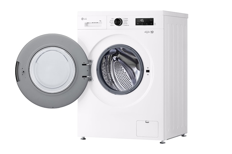 LG 9 kg Vaskemaskin(Essence White)- Steam, Energiklasse A, 6 Motion DD, Smart Diagnosis™ med Wi-Fi, F4X1009NWK