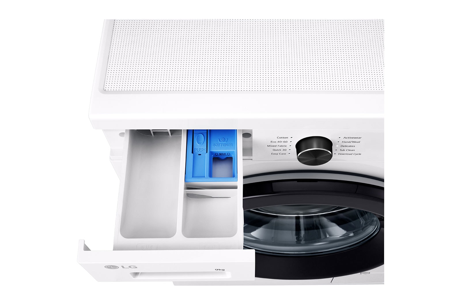 LG 9 kg Vaskemaskin(Essence White)- Steam, Energiklasse A, 6 Motion DD, Smart Diagnosis™ med Wi-Fi, F4X1009NWK