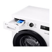 LG 9 kg Vaskemaskin(Essence White)- Steam, Energiklasse A, 6 Motion DD, Smart Diagnosis™ med Wi-Fi, F4X1009NWK