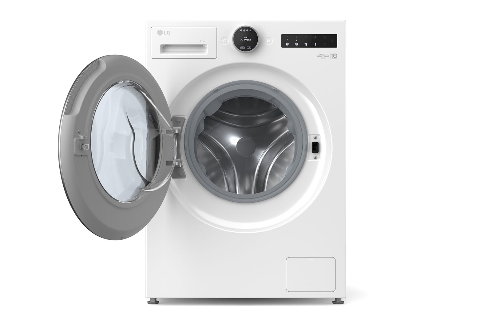 LG 11 kg Vaskemaskin(Essencwe White) - Energiklasse A, LCD-panel, Auto Dose, TurboWash360™, AI DD™, Smart Diagnosis™ med Wi-Fi, F4X7511TWS