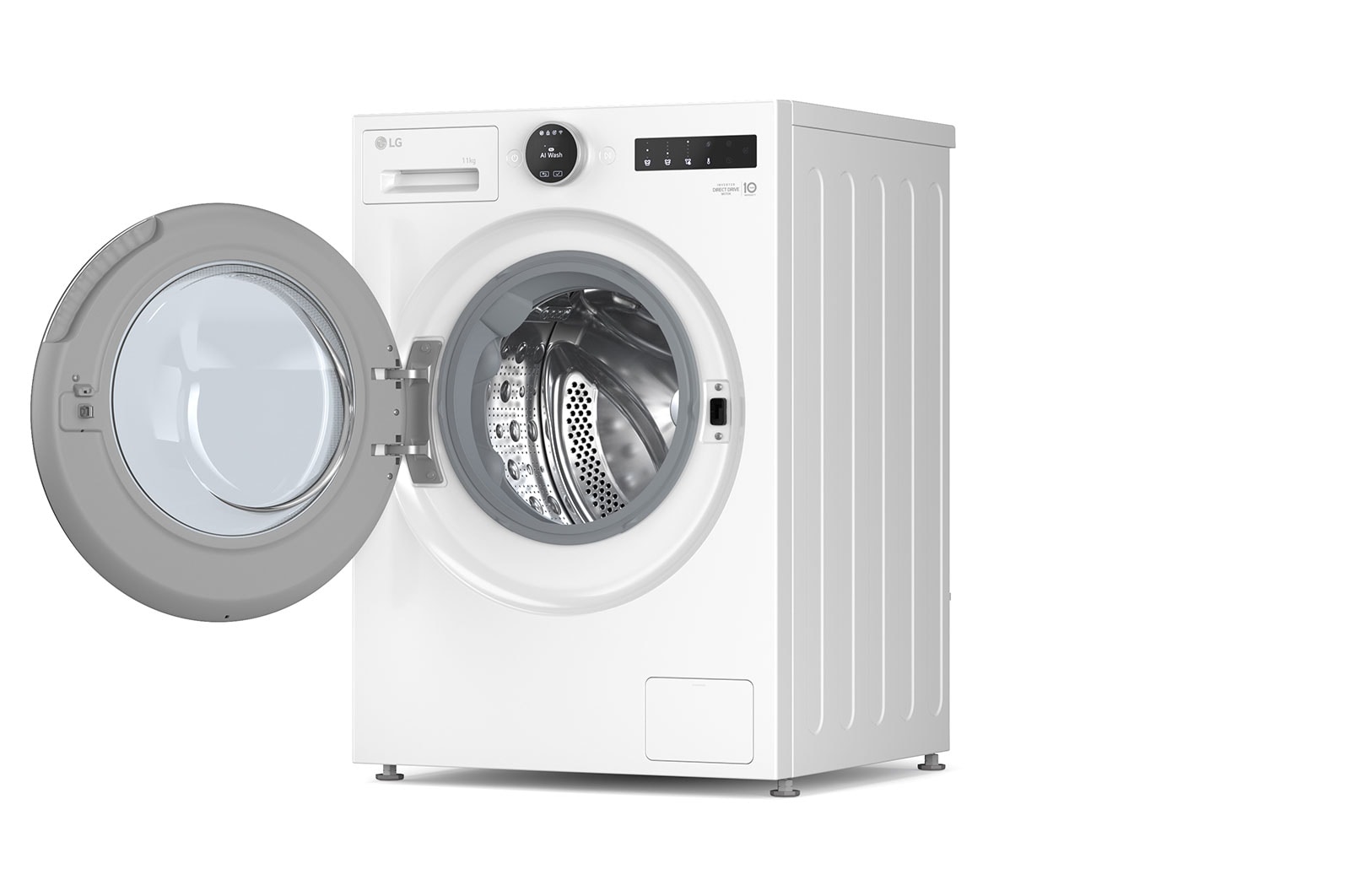 LG 11 kg Vaskemaskin(Essencwe White) - Energiklasse A, LCD-panel, Auto Dose, TurboWash360™, AI DD™, Smart Diagnosis™ med Wi-Fi, F4X7511TWS