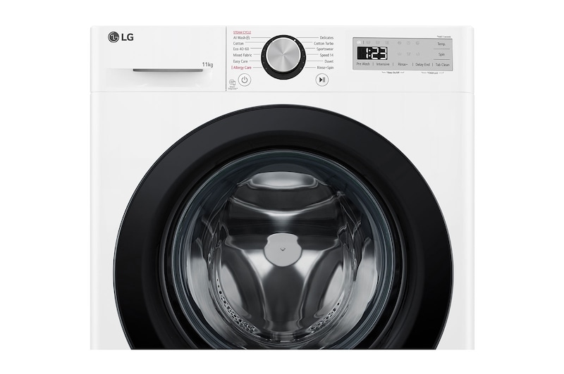 LG 11 kg Vaskemaskin(Hvid) - Steam, Energiklasse A, AI DD™ och Smart Diagnosis™, F4Y5EYP6W0F
