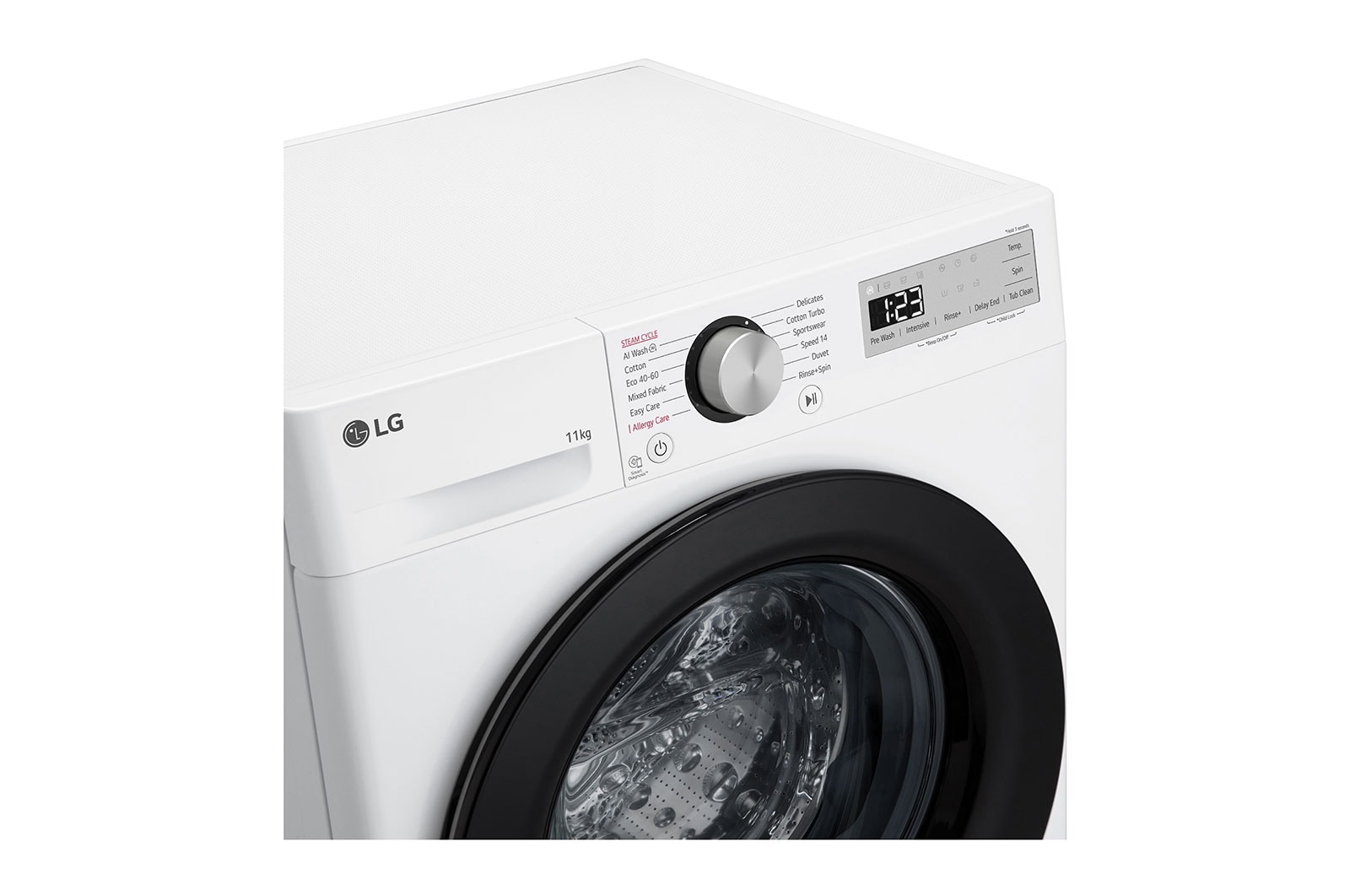 LG 11 kg Vaskemaskin(Hvid) - Steam, Energiklasse A, AI DD™ och Smart Diagnosis™, F4Y5EYP6W0F