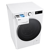 LG 10 kg / 6 kg Kombineret vaskemaskine/tørretumbler(Hvid) - Steam, Energiklasse A/D, TurboWash™360, AI DD™, Smart Diagnosis™, F4Y5RRP1WY