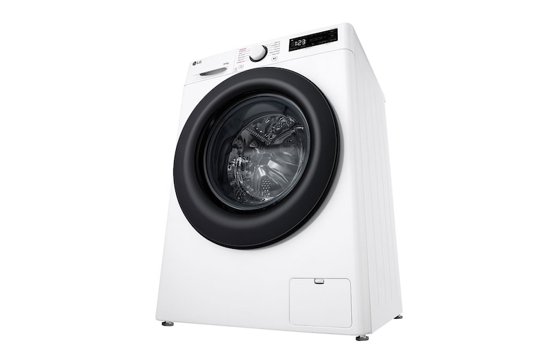 LG 9 kg / 6 kg Kombineret vaskemaskine/tørretumblerl(Hvid) - Steam, Energiklasse A/D, TurboWash™ 360, AI DD™, Smart Diagnosis™, F4Y5VRP6WY