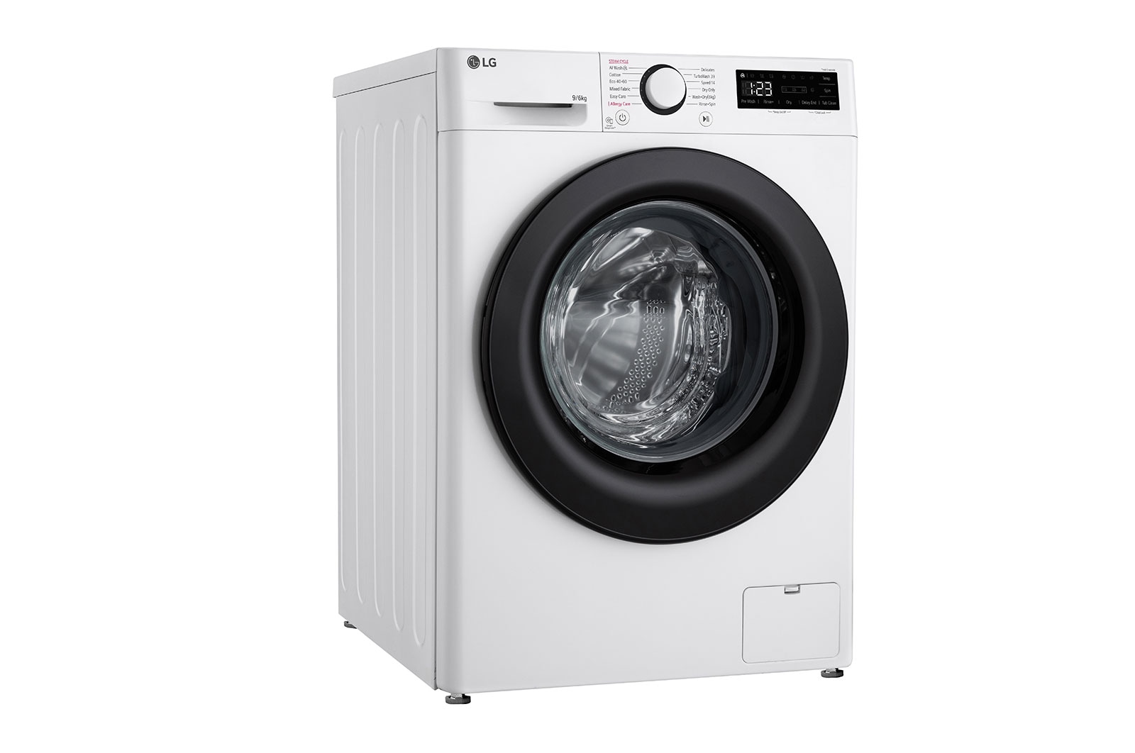 LG 9 kg / 6 kg Kombineret vaskemaskine/tørretumblerl(Hvid) - Steam, Energiklasse A/D, TurboWash™ 360, AI DD™, Smart Diagnosis™, F4Y5VRP6WY