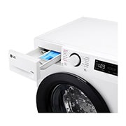 LG 9 kg / 6 kg Kombineret vaskemaskine/tørretumblerl(Hvid) - Steam, Energiklasse A/D, TurboWash™ 360, AI DD™, Smart Diagnosis™, F4Y5VRP6WY