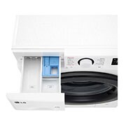 LG 9 kg / 6 kg Kombineret vaskemaskine/tørretumblerl(Hvid) - Steam, Energiklasse A/D, TurboWash™ 360, AI DD™, Smart Diagnosis™, F4Y5VRP6WY