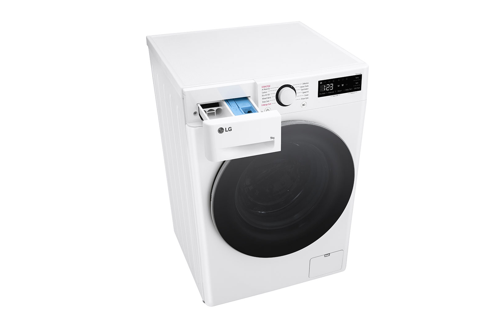 LG 9 kg Vaskemaskin(Hvid) - Steam, Energiklasse A, AI DD™, Smart Diagnosis™ , F4Y5VYP1W