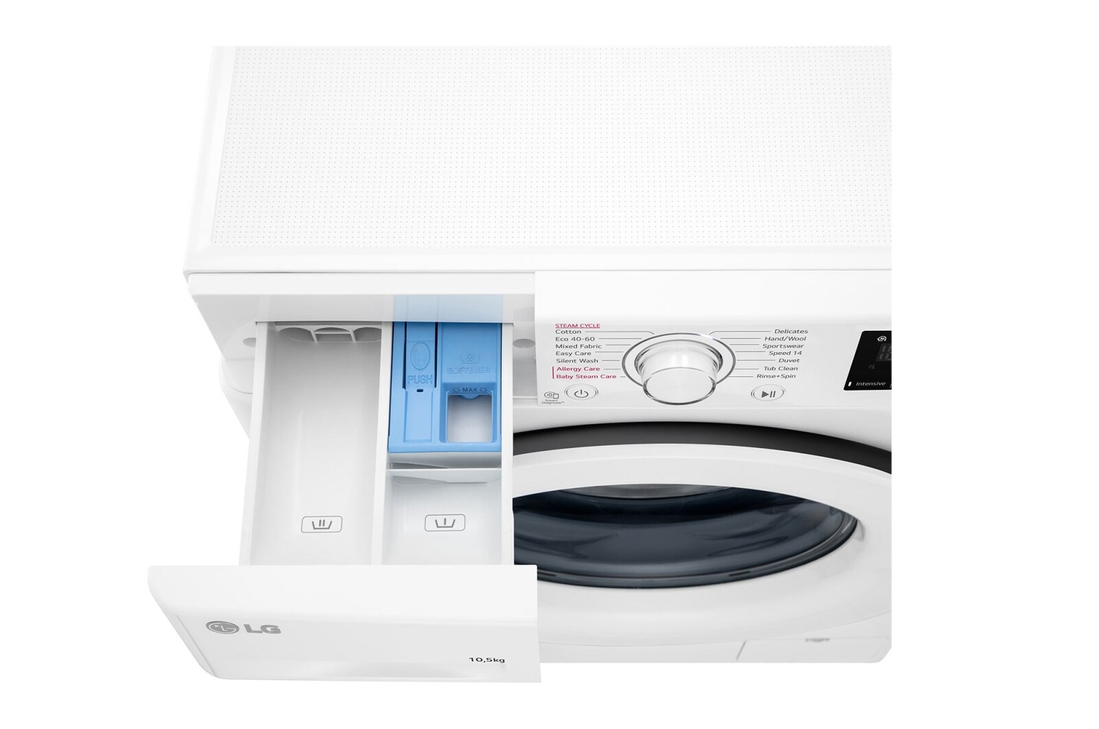 10.5 kg Vaskemaskin(Hvit) - Energiklasse A, AI DD™, Steam™, Smart Diagnosis