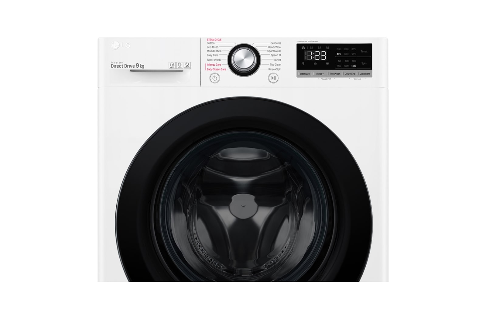 9 kg Vaskemaskine(Hvid) - Steam, Energiklasse B, AI DD™, Smart Diagnosis™