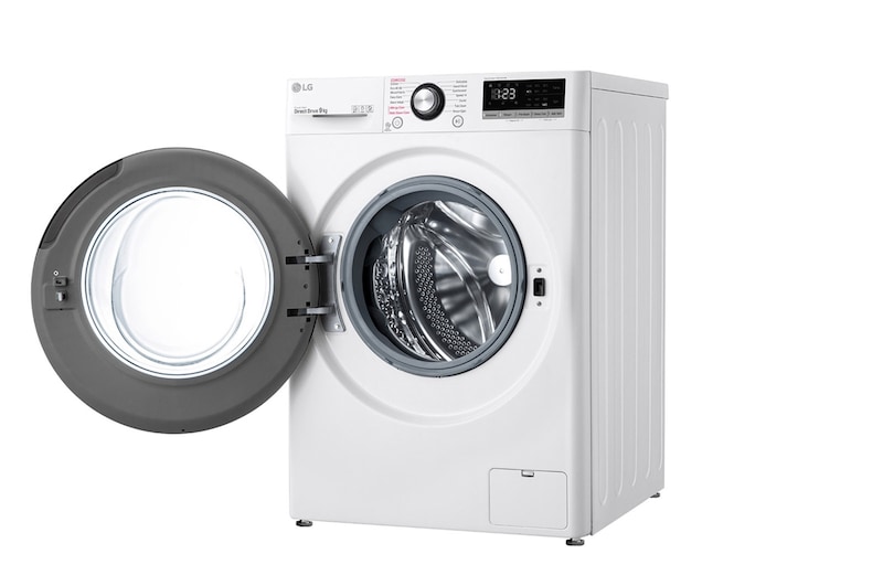 9 kg Vaskemaskine(Hvid) - Steam, Energiklasse B, AI DD™, Smart Diagnosis™