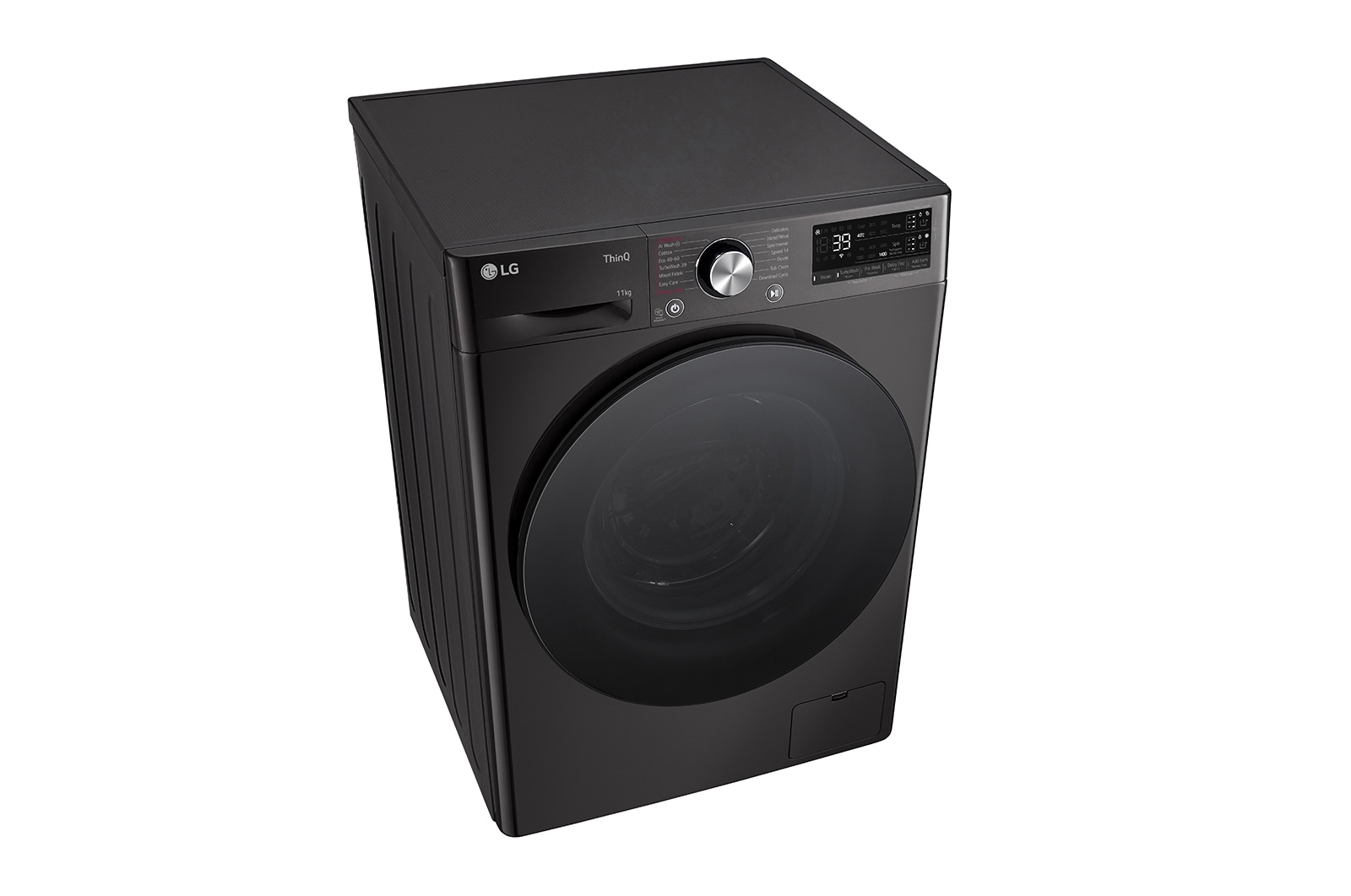 LG 11 kg Vaskemaskin(Sort) - Auto Dose, Steam, Energiklasse A, TurboWash360™, AI DD™, Smart Diagnosis™ med Wi-Fi, FV94ENS2QA