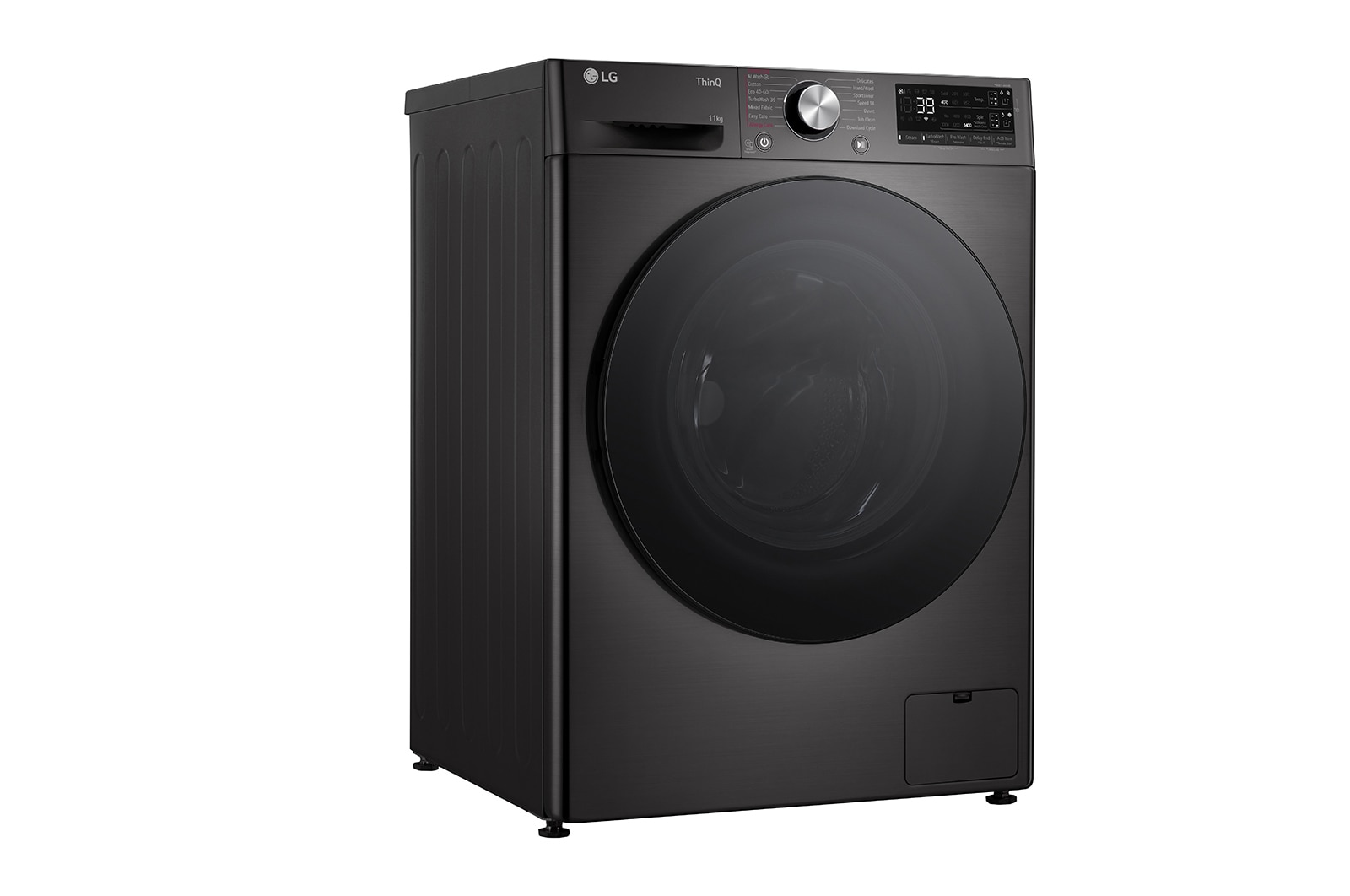 LG 11 kg Vaskemaskin(Sort) - Auto Dose, Steam, Energiklasse A, TurboWash360™, AI DD™, Smart Diagnosis™ med Wi-Fi, FV94ENS2QA