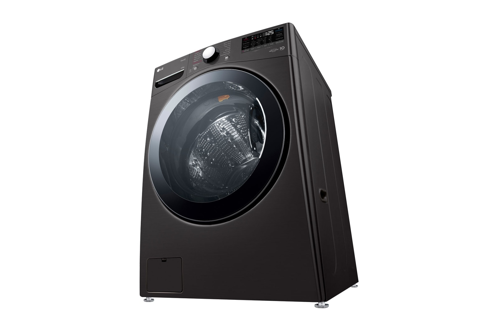 LG 20 kg Tvättmaskin(Svart) - Energiklass B, Steam, TurboWash™, AI DD™, Smart Diagnosis™ med Wi-Fi, FVB20NS2TE