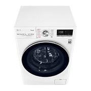 LG 10.5 kg / 7 kg Kombineret vaskemaskine/tørretumbler(Hvid) - Steam, Energiklasse E, TurboWash™, AI DD™, Smart Diagnosis™ med Wi-Fi, K4DV710H2W
