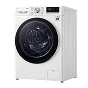 LG 10.5 kg / 7 kg Kombineret vaskemaskine/tørretumbler(Hvid) - Steam, Energiklasse E, TurboWash™, AI DD™, Smart Diagnosis™ med Wi-Fi, K4DV710H2W