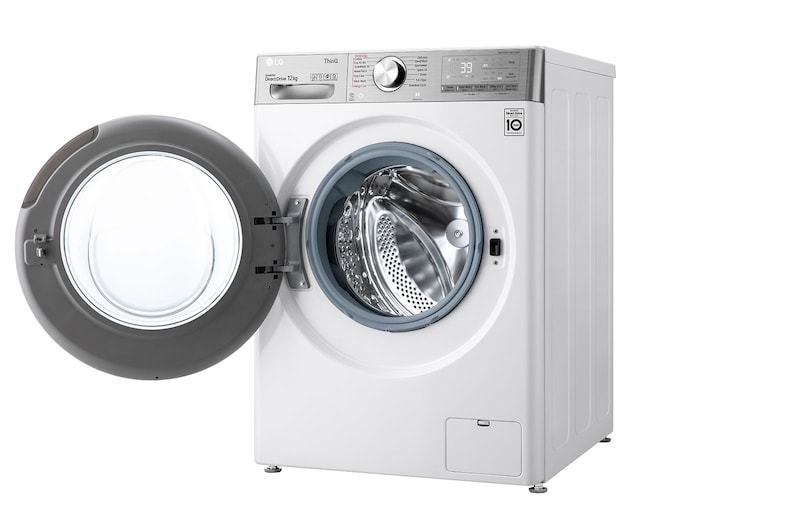LG 12 kg Vaskemaskin(Hvid) - Steam+, Energiklasse A, TurboWash360™, AI DD™, Smart Diagnosis™ med Wi-Fi, P4AVBS2WE