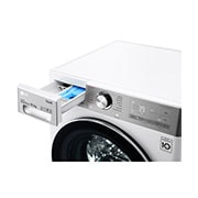 LG 10.5 kg Vaskemaskin(Hvid) - Steam+, Energiklasse A, TurboWash360™, AI DD™, Smart Diagnosis™ med Wi-Fi, P4AVJS2WE