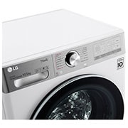 LG 10.5 kg Vaskemaskin(Hvid) - Steam+, Energiklasse A, TurboWash360™, AI DD™, Smart Diagnosis™ med Wi-Fi, P4AVJS2WE
