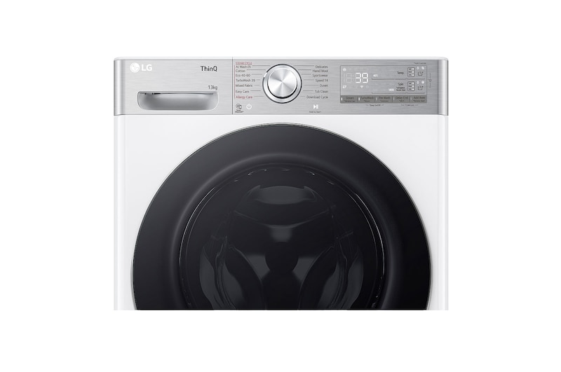 LG 13 kg Vaskemaskin(Hvid) - Auto Dose, Steam+, Energiklasse A, TurboWash360™, AI DD™, Smart Diagnosis™ med Wi-Fi, P4Y9LAP2W