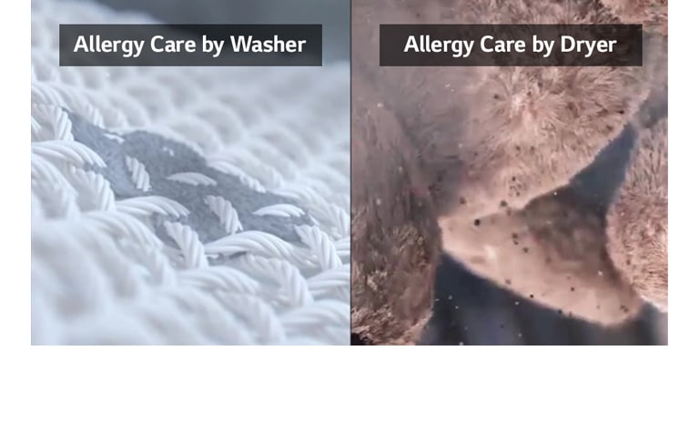 This is a video showing pollutants being removed from the laundry inside the washing machine and a teddy bear in the dryer. During the drying process, dust and the like are being removed.