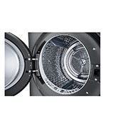 LG 12 kg / 10 kg WashTower(Sort) - Energiklasse A/A+++, Steam, TurboWash™360, AI DD™, Dual Inverter Heatpump™, WT1210BBF