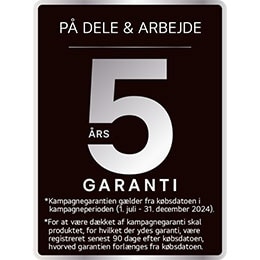 5 års garanti