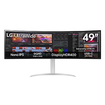 LG UltraWide Dual QHD Monitor, 49WQ95C-W