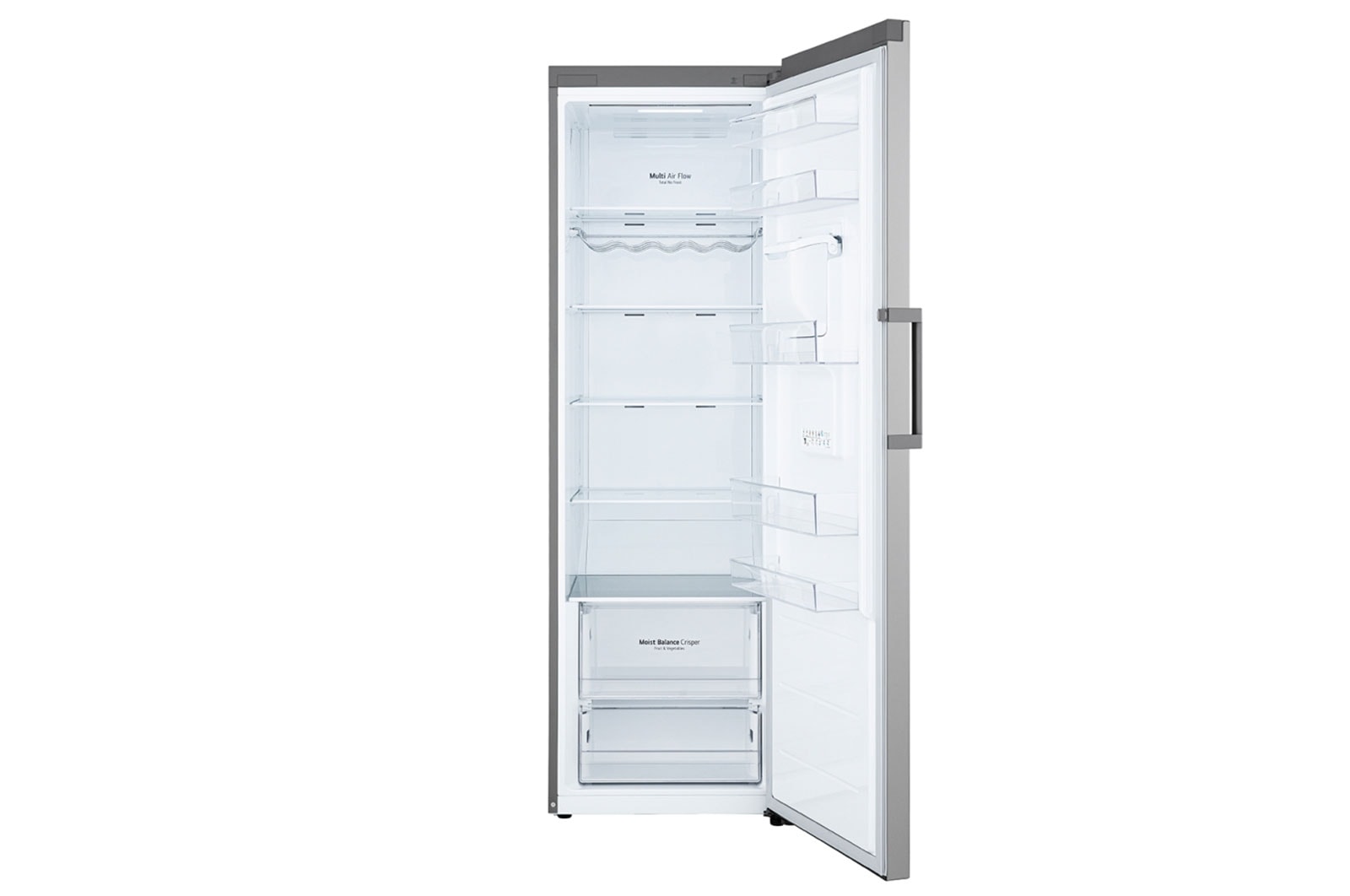 LG ثلاجة سعة 384 لتر التشخيص الذكي، فضي, GC-F411ELDM