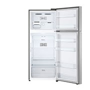 LG ثلاجة سعة 375 لتر فريزر علوي، تشخيص ذكي، فضي, GN-B522PLGB